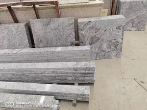 Magnifique <span class=keywords><strong>dalle</strong></span> de granit blanc fantaisie de Chine, surface flammée et polie, pour carrelage de sol de villa - Product Image 4