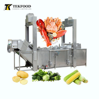 TEK Industriële Kleine Blancheringsmachine voor Zeevruchten, Fruit, Groenten, Garnalen, Zeevruchten Blancheren, Drogen, Productielijn