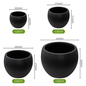Fleid Contemporary Floor Vase Lightweight Durable Polyethylene Eco-Friendly Reusable Fade Resistant Unbreakable Wide Mouth Model - Product Image 6