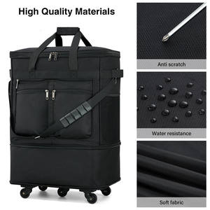 Bolsa de Viaje Plegable con Ruedas, Bolsa de Lona Enrollable, <span class=keywords><strong>Maleta</strong></span> Grande para Hombre y Mujer Sin Asa Telescópica - Product Image 4