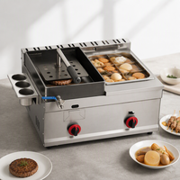 Friteuse à poulet professionnelle en acier inoxydable à gaz, à réservoir unique, robuste, pour comptoir, équipement de friture profonde pour cuisine de restaurant
