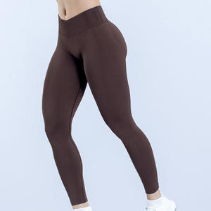 Leggings da donna CIYING Factory scricchiolanti con logo personalizzato a vita a V per allenamento palestra <span class=keywords><strong>Yoga</strong></span> Leggings da donna - Product Image 5