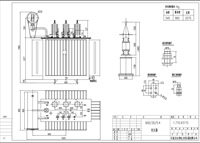 Transformateur immergé dans l'huile triphasé haute tension Hongwei 3kV-35kV 50/60Hz, bobinage cuivre/aluminium certifié IEC