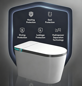 Nouvelle Conception - Toilette Intelligente à Ouverture Automatique avec Bidet Intégré et Cuvette Ronde pour <span class=keywords><strong>Salle</strong></span> de <span class=keywords><strong>Bain</strong></span> - Product Image 6