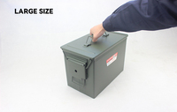 Boîte de rangement tactique verrouillable pour munitions de calibre 30 M19A1, petite boîte de rangement pour munitions, conteneur pour munitions