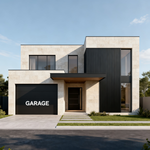 Nexus AI-25 Modern Villa & Kantoorontwerp met 3D-effect rendering en complete projectoplossingen - Product Image 1