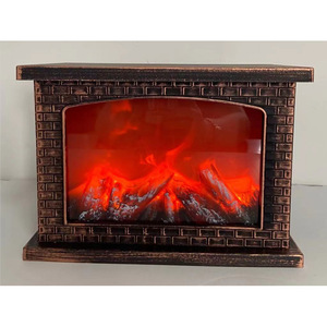 Chimenea Eléctrica LED de Mesa con Efecto de Llama 3D, Luz Blanca Cálida, Decoración para el Hogar - Product Image 1