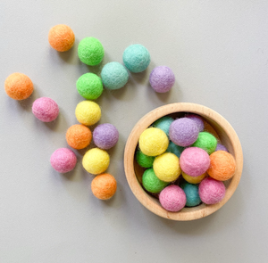 Pompons en <span class=keywords><strong>laine</strong></span> <span class=keywords><strong>pure</strong></span> 10mm, 100% pièces, vente en gros, boules en feutre, couleurs assorties, pour décoration artisanale de noël - Product Image 4