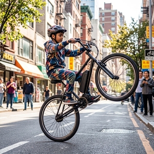 <span class=keywords><strong>Bicicleta</strong></span> BMX Eléctrica de 29 Pulgadas con Motor Central, Cuadro de Aleación, <span class=keywords><strong>Bicicleta</strong></span> Acrobática para Adultos, E-Bike de Calle de Alto Rendimiento con Función <span class=keywords><strong>Wheelie</strong></span> - Product Image 1