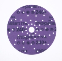 Film Zımpara Diski 6 inç 9 Delikli Mor Aşındırıcı Zımpara Kağıdı Su Geçirmez Orta Sertlikte Seramik 150mm Cırtlı OEM Zımpara Diski Arabalar İçin