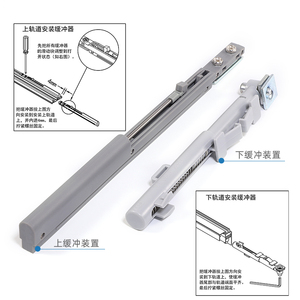 BETOCI Aluminum Alloy Sliding Door Track 40kg Load Capacity Wardrobe Hardware Accessories - Product Image 2