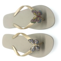 Accessoires de chaussures en métal en gros, ornements de pantoufles en strass pour femmes, petits charms papillon en cristal, motif libellule