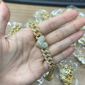 New Custom Trend Simple 14K Gold-plated Elegant Heart <b>Bracelet</b> - Product Image 1