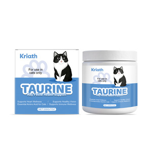 Complément de taurine pour chat, poudre d'acides aminés essentiels pour soutenir la santé cardiaque, la vision et le bien-être immunitaire des félins, 200g de poudre - Product Image 1