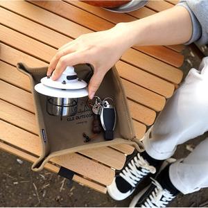 Bandeja de almacenamiento para acampar, plegable, cuadrada, portátil, para uso en mesa - Product Image 4