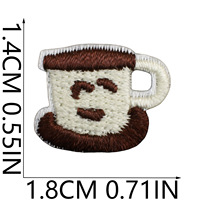 Mini Patchs Brodés Thermocollants Motifs Cerise, Voiture, Fleur, Arc-en-ciel, Cœur pour Accessoires DIY