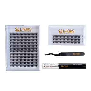 Профессиональный набор для увеличения объема ресниц с тепловым соединением 40P, 500 + Многоразовые кластеры и одинарные расширители для салона - Product Image 1