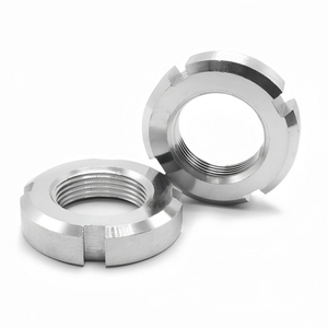 Écrous fendus en acier inoxydable 304 GB812, écrous de blocage <span class=keywords><strong>à</strong></span> fente, fixation axiale, montage de roulements, grade A2, filetage <span class=keywords><strong>à</strong></span> <span class=keywords><strong>gauche</strong></span> - Product Image 1