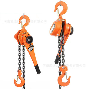 Hand Chain <b>Hoist</b> 1.5 Ton Lever Operation Mining Use Orange Steel Chain <b>Hoist</b> - Product Image 5