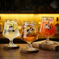 Verre à brandy de luxe, verre à cognac, verre à whisky, verre à dégustation, verre à pied court pour bar et usage domestique