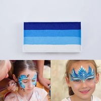 Peinture faciale à base d'eau, 20g, non toxique, haute saturation, bandes arc-en-ciel, facile à nettoyer, pour l'art corporel des enfants, utilisation en fête