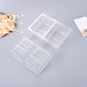 Bandeja Transparente para Mascotas, 10x8x5 cm de Diámetro Interior, Caja de Empaque Cuadrada de Grado Alimenticio, Personalizable con Impresión de Logotipo - Product Image 1