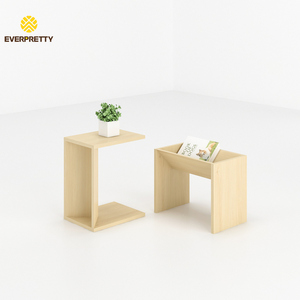Meubles en bois personnalisés <span class=keywords><strong>Table</strong></span> d'appoint en bois réversible <span class=keywords><strong>Table</strong></span> d'appoint fonctionnelle à double surface pour chambre à coucher et salon - Product Image 1