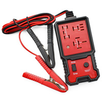 Testeur de relais automobile 12V avec pinces crocodiles, vérificateur universel de relais de voiture, outil de diagnostic de batterie automobile avec sac de rangement