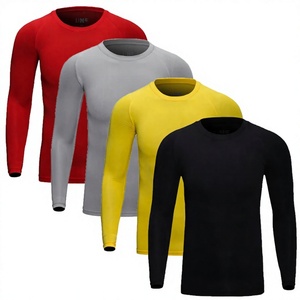 Ropa Deportiva al por Mayor, Camiseta Deportiva Personalizada para Gimnasio, Poliéster 3% Spandex, Secado Rápido, Ajuste Muscular, Transpirable, para Hombre - Product Image 1