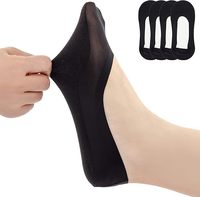 Baskets basses en nylon et coton pour femmes avec chaussettes invisibles antidérapantes pour un usage quotidien Logo corporel