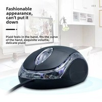 Penjualan laris Mouse optik Mini berkabel murah Mouse Gaming berkabel Usb Mouse bercahaya kecil Led komputer A20
