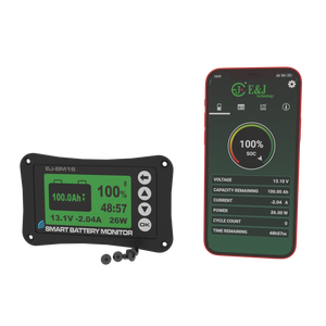 EJ-BM16 kỹ thuật số thông minh Shunt Pin Màn hình 12V 350A cho kết nối LCD hiển thị cho Golf giỏ hàng EV Motorhome năng lượng mặt trời - Product Image 2