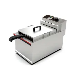 22L Commercial Stainless Steel Restaurant Equipment French Fries Fryer Machine Countertop Electrical Deep Fryer