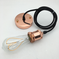 Douille de lampe vintage en aluminium antique populaire E26 E27 B22, support de lampe suspendu en métal, douille d'ampoule