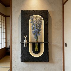 Decoración de Hogar de Lujo, Producción Artesanal, Estilo Medieval, Pintura Artística 3D en Piedra Arenisca, Plantas Hidropónicas, Pintura Luminosa, Murales LED - Product Image 6