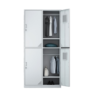 Armoires de rangement métalliques colorées sur mesure OEM ZHE pour vêtements de travail, usage en dortoir, fabrication de tôles