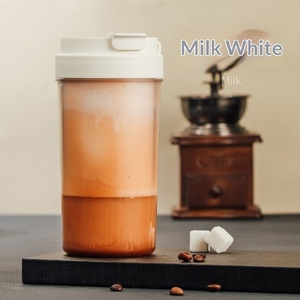 Double-Drink Coffee <b>Mug</b> <b>Large</b> Capacity Thickened Plastic Outdoor Lid Portable Straw Type Water Bottle - Product Image 4
