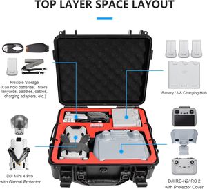 Nouveautés Mini 4 Pro 5-IN Kit Étui rigide double couche Étui de protection Accessoires de drone pour DJI Mini4 Pro - Product Image 2