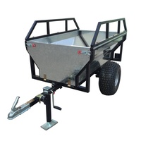Bois ATV Remorque Avec Clôture (TB500-F), Jardin Pointe en métal utilitaire poly jardin vtt utilitaire benne bois remorque de vtt