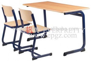 Bàn Gỗ Với Ghế Nhựa, Ghế Đôi HỌC SINH, Bàn Học Lớp Học Và Ghế - Product Image 5