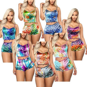 Pyjama en velours pour <span class=keywords><strong>femme</strong></span>, <span class=keywords><strong>ensemble</strong></span> de Lingerie, vêtements de nuit, printemps-été 2023 - Product Image 1