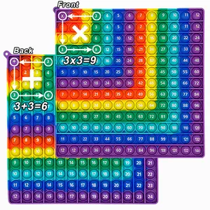 1-12 Multiplikation Addition Mathematik-Übungsaktivität Fidget Pop-Spiele, Montessori-Lernpapier Mathematik-Spielzeug Geschenke für Kinder