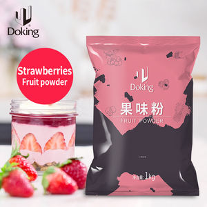 Doking <span class=keywords><strong>Instant</strong></span> Fruit Milk Tea <span class=keywords><strong>Powder</strong></span> Bubble Tea Bebida en polvo para frutas Bubble Tea Bebidas Fresa Sabor Polvo - Product Image 2