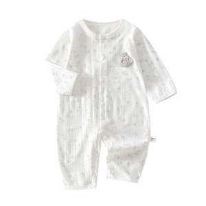 Body de Verano para Recién Nacido, Algodón Fino, Sin Costuras, Manga Larga, Unisex, Ropa de Bebé Clase A - Product Image 5