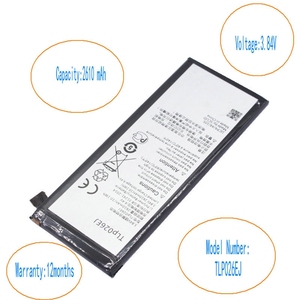 Batterie de remplacement TLp026EJ 2610mAh pour Alcatel Idol 4 OT6055 CE RoHS Vente en gros Haute capacité Haute qualité - Product Image 3