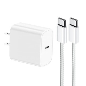 EU chúng tôi Anh cắm 20W USB C PD tường Du lịch nhanh chóng sạc điện thoại di động sạc Power Adapter cho iPhone 15 16 Pro Max - Product Image 1