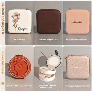 Bolsa de Almacenamiento de Joyas Portátil DOER XLM-623, Diseño Rectangular, en Cuero PU, para Viaje, Elegante, para Anillos y Collares - Product Image 2