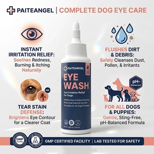 Nettoyant pour <span class=keywords><strong>les</strong></span> <span class=keywords><strong>yeux</strong></span> des animaux de compagnie 100 ml – Lavage oculaire pour chien – Élimine <span class=keywords><strong>les</strong></span> impuretés – Apaise <span class=keywords><strong>les</strong></span> <span class=keywords><strong>yeux</strong></span> qui brûlent – Testé en laboratoire – Vente directe usine ODM - Product Image 1