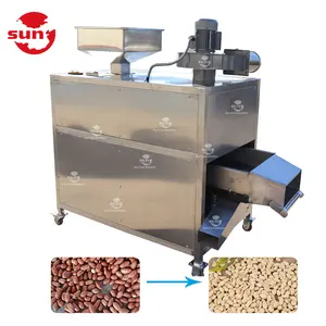 Best-selling Small Scale Easy Operation Spiral Type Peanut Almond Peeling Machine