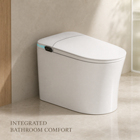 WC intelligent moderne sans contact avec chasse d'eau automatique et cuvette sanitaire pour salle de bain